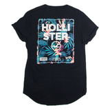 HOLLISTER Womens T-Shirt Black USA XS