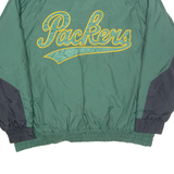 NFL Green Bay Packers Mens Varsity Coat Green Nylon USA 2XL