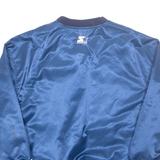 STARTER Mens Puffer Jacket Blue Nylon L