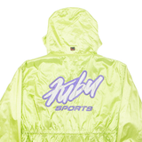 FUBU Womens Rain Jacket Green Nylon Hooded M