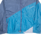 NIKE Mens Track Jacket Blue Nylon L