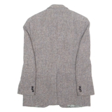 DE ROW AND SHARMA Mens Blazer Jacket Brown Wool Check S