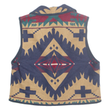 PENDLETON Womens Gilet Blue Wool Crazy Pattern M