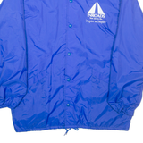 ARISTO JAC New Jersey Mens Coach Jacket Blue Nylon USA L