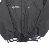 HARTWELL Northbay Construction Mens Varsity Jacket Black Nylon USA L