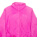 SPENCER DOUGLAS Womens Coach Jacket Pink Nylon XL