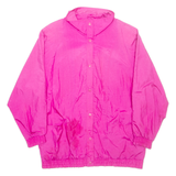 SPENCER DOUGLAS Womens Coach Jacket Pink Nylon XL