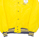 GEM SPORTSWEAR Tulane Baseball Mens Varsity Jacket Yellow Nylon USA 2XL