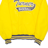 GEM SPORTSWEAR Tulane Baseball Mens Varsity Jacket Yellow Nylon USA 2XL