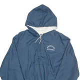 HOLLOWAY Brighton Softball Mens Pullover Jacket Blue Nylon Hooded XL