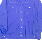 Mens Jacket Blue Nylon M
