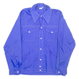 Mens Jacket Blue Nylon M