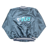 HARTWELL Mens Bomber Jacket Blue Nylon XL