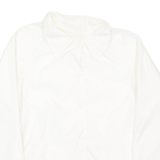 CURRENT SEEN Womens Coach Jacket White Nylon M