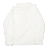 CURRENT SEEN Womens Coach Jacket White Nylon M