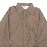 WARD Mens Coach Jacket Brown Nylon M