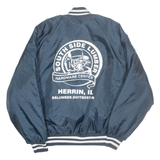 Southside Lumber Mens Workwear Jacket Blue Nylon USA L