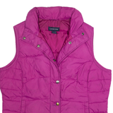 LANDS END Womens Gilet Purple Nylon S