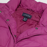 LANDS END Womens Gilet Purple Nylon S