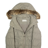 KAREN MILLEN Womens Parka Coat Grey Hooded S
