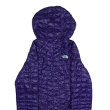 THE NORTH FACE Womens Puffer Coat Purple Nylon Hooded M