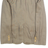 ARMANI COLLEZIONI Womens Blazer Jacket Beige Wool L