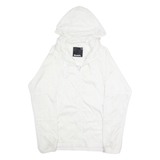 BENCH Mens Rain Jacket White Hooded S