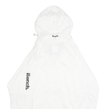 BENCH Mens Rain Jacket White Hooded S