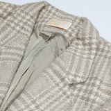 PENDLETON Womens Blazer Jacket Beige Wool Plaid XL