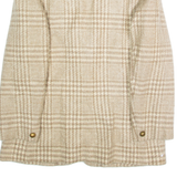 PENDLETON Womens Blazer Jacket Beige Wool Plaid XL