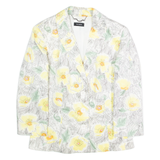 MAX&CO Womens Blazer Jacket White Floral M