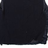 ELEONORA MANTO Womens Vest Black V-Neck Sleeveless 90s S