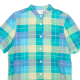 Womens Printed Shirt Blue Check S