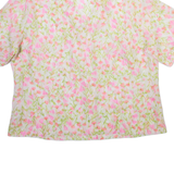 Sheer Womens Printed Shirt White Floral M