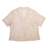 Sheer Womens Printed Shirt White Floral M
