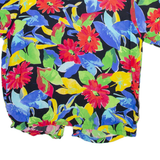 Womens Printed Blouse Black Viscose Floral M