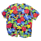 Womens Printed Blouse Black Viscose Floral M