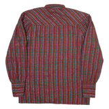 NO2 Womens Printed Shirt Maroon Collared Long Sleeve Check M