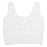 Womens Vest White Sleeveless M