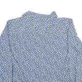 LAVELLI Womens Printed Shirt Blue Collared Long Sleeve Viscose Floral M