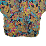 Womens Printed Blouse Green Floral L