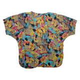 Womens Printed Blouse Green Floral L