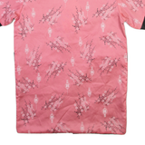 Reversible Womens Kimono Blouse Pink Crazy Pattern L