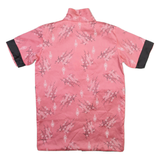 Reversible Womens Kimono Blouse Pink Crazy Pattern L