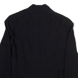 GLAMER Womens Wrap Blouse Black V-Neck Long Sleeve Viscose M