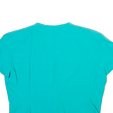 Womens Cropped Waistcoat Blue V-Neck M