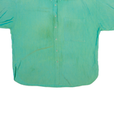 Womens Shirt Blue Collared Silk XL