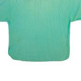 Womens Shirt Blue Collared Silk XL