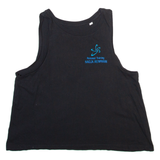 Training Womens Printed Vest Black Sleeveless XS