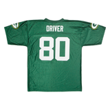 NFL Green Bay Packers Home #80 Driver Mens Jersey Green USA V-Neck L